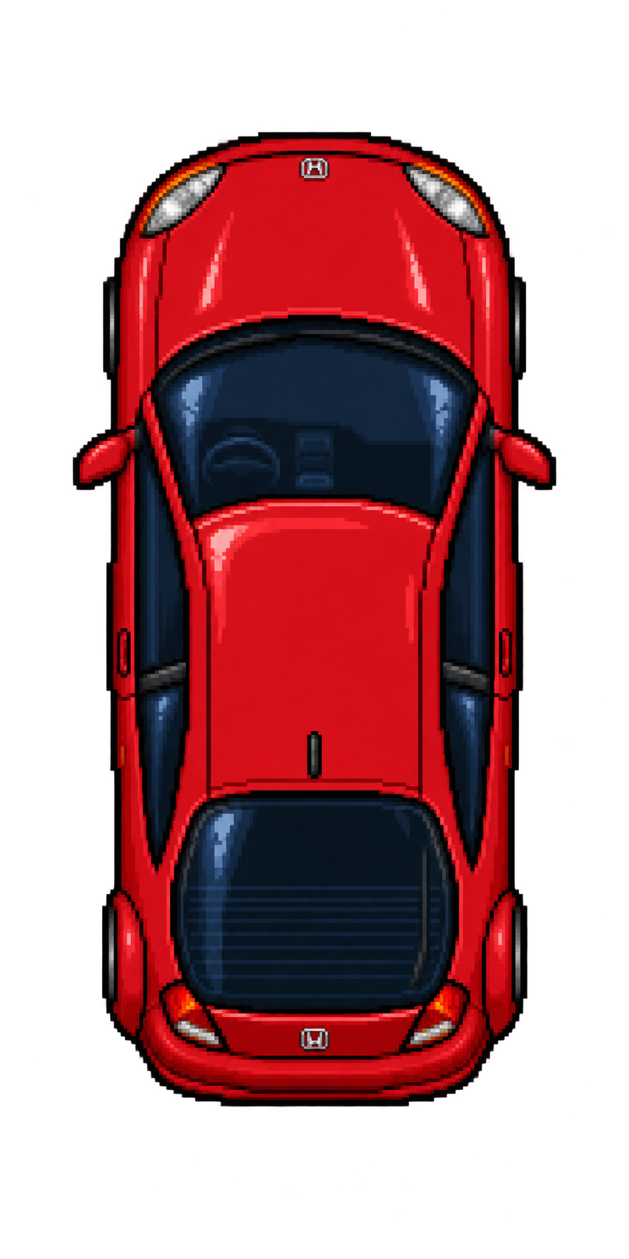 Red Honda Insight from Nightshift Run